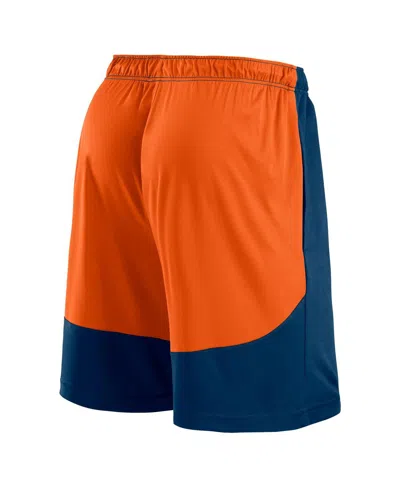 Fanatics Men's Navy/orange Chicago Bears Launch Shorts In Navy,orange