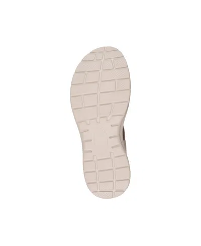 Gc Shoes Women's Ariel Elastic Comfort Flat Sandals In Nude