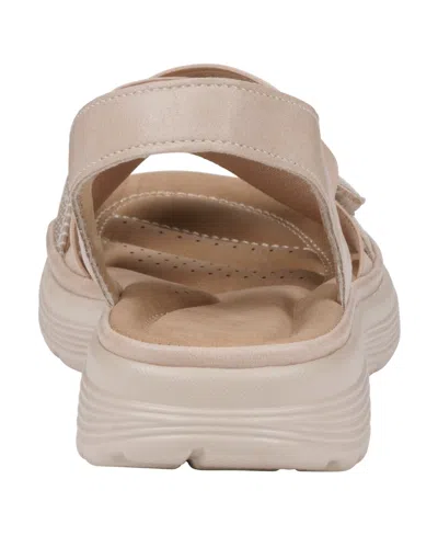 Gc Shoes Women's Ariel Elastic Comfort Flat Sandals In Nude