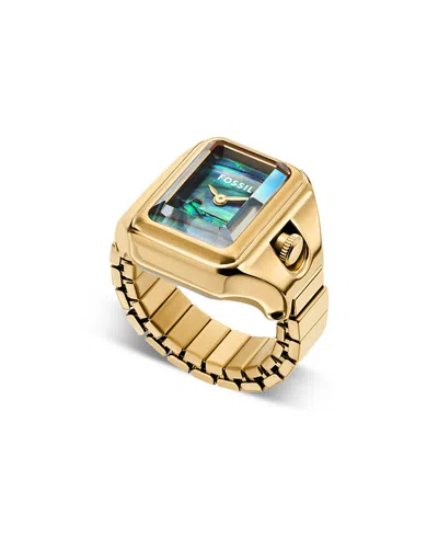 Fossil Raquel Ring Watch, 14mm X 18.5mm In Gold