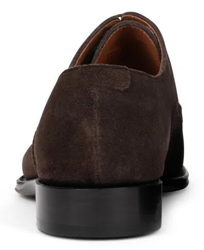 Anthony Veer Windsor Brogue Cap-toe In Tobacco Velvet Brown Suede