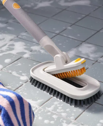 Joseph Joseph Cleantech 6 Pc.deep Cleaning Set With Extension Pole In White