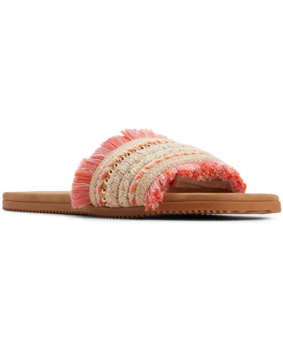 Roxy Positano Slide Sandal In Open Pink