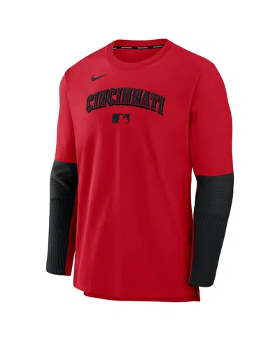 Nike Cincinnati Reds Authentic Collection Player  Men's Dri-fit Mlb Pullover Sweatshirt In Multi