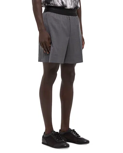 Helmut Lang Pull-on Car Shorts In Gray