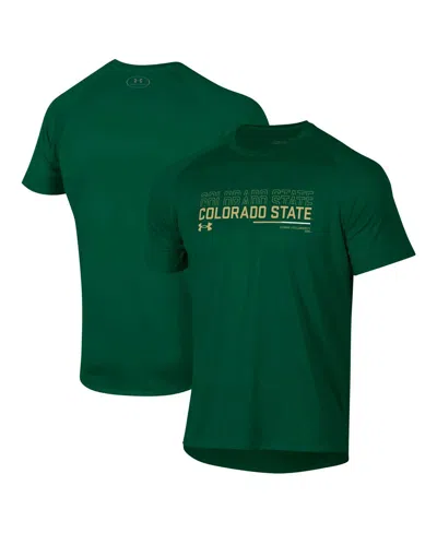 Under Armour Men's Green Colorado State Rams Sideline Tech Performance T-shirt In Green