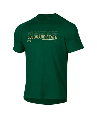 Under Armour Men's Green Colorado State Rams Sideline Tech Performance T-shirt In Green