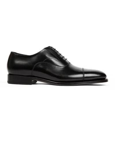 Anthony Veer Regent Cap-toe In Obsidian Black