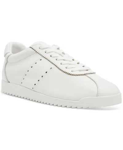 Steve Madden Women's Mirage Leather Sneakers In White Leather