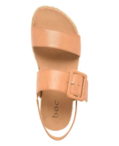 B.o.c. B. O.c. Hilda Sandals Womenslight Tan Faux Leather Slingback Espadrille Gal756 In Light Tan