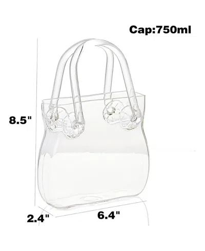The Wine Savant Handbag Purse Decanter In Clear