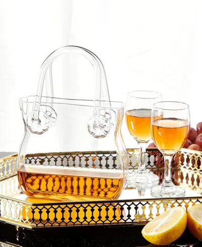 The Wine Savant Handbag Purse Decanter In Clear