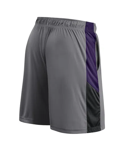 Fanatics Men's Gray Phoenix Suns Practice Performance Shorts In Gray
