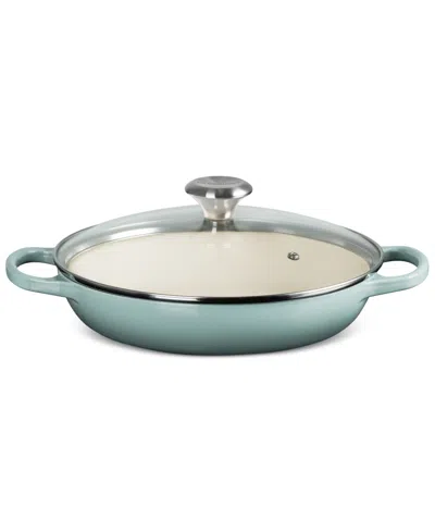Le Creuset Enameled Cast Iron Signature Round 2.25-qt. Braiser With Glass Lid In Sea Salt