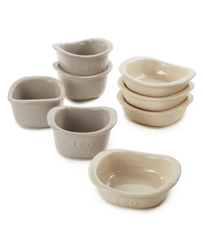 Berghoff Balance 8-piece Stone Square Ramekin Set In Multicolor