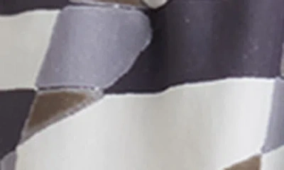 Auto-reply™ Sebastian Print 4-inch Nylon Swim Trunks In Abstract Geo