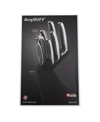 Berghoff Dina Frame 8-piece Knife Block Set In Black