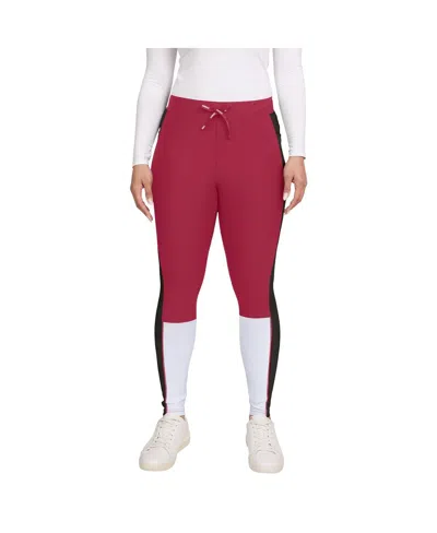Wear By Erin Andrews Women's Cardinal/black Arizona Cardinals Color Block Leggings In Cardinal,black