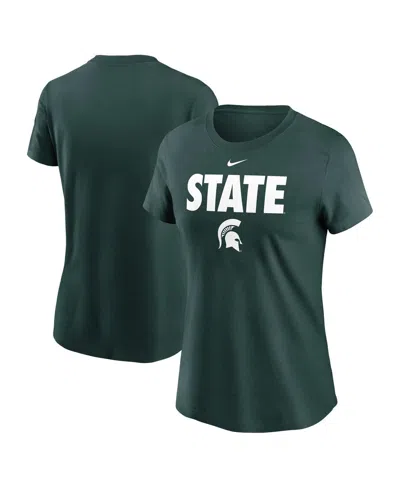 Nike Women's Green Michigan State Spartans Local Ultimate Chant T-shirt In Green
