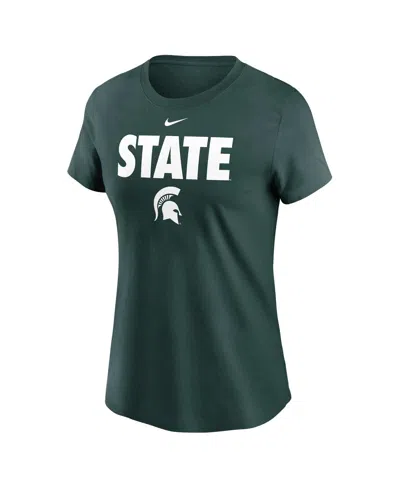 Nike Women's Green Michigan State Spartans Local Ultimate Chant T-shirt In Green