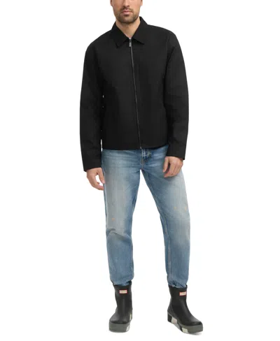 Hunter Men's Foster Wax Trucker Jacket In Black