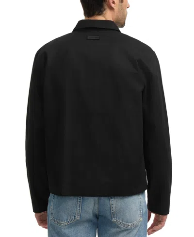 Hunter Men's Foster Wax Trucker Jacket In Black