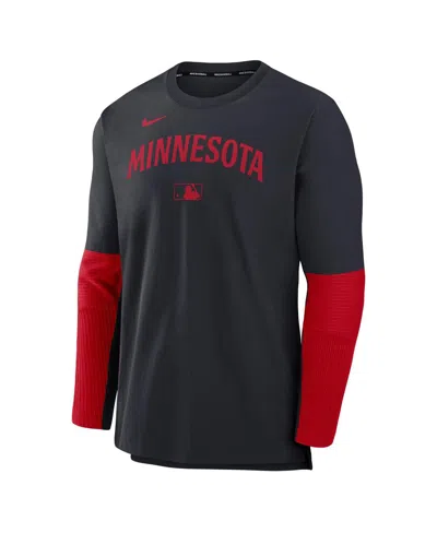 Nike Minnesota Twins Authentic Collection Player  Men's Dri-fit Mlb Pullover Sweatshirt In Multi