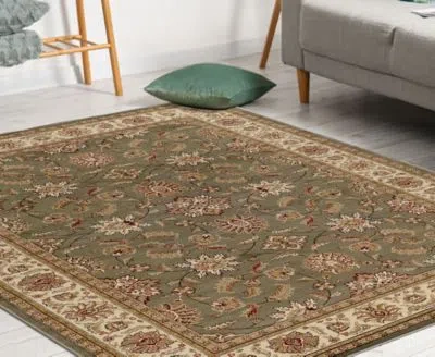 Km Home Closeout  Pesaro 1592 Rug Collection In Sage