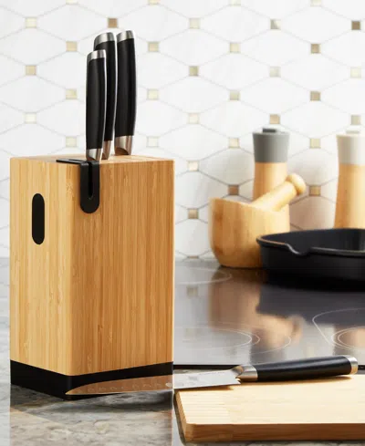 Berghoff Leo Graphite 5-piece Cutlery Block Set In Black