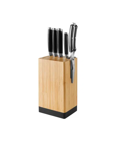 Berghoff Leo Graphite 5-piece Cutlery Block Set In Black