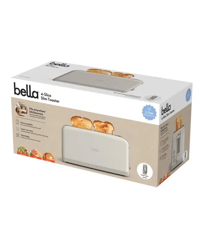 Bella 4-slice Slim Toaster 35246 In Oatmilk