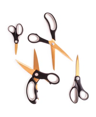 Berghoff Studio 4-piece Stainless Steel Scissors Set In Gold