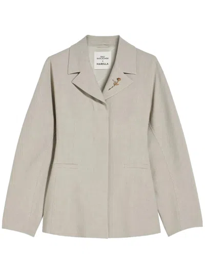 Marella Single-breasted Blazer In Beige