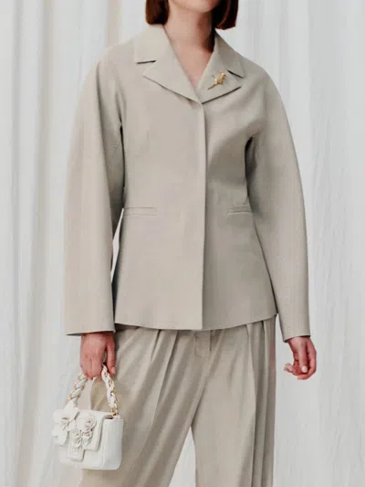 Marella Single-breasted Blazer In Beige