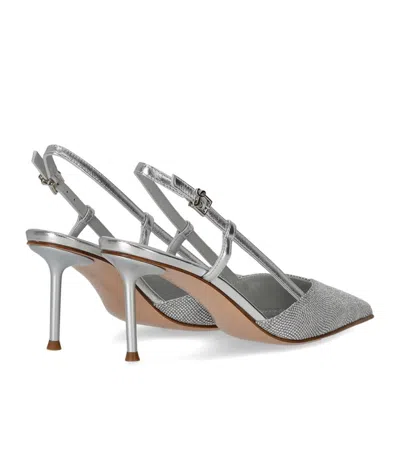 Sergio Levantesi Giulia Silver Slingback Pump In Metallic