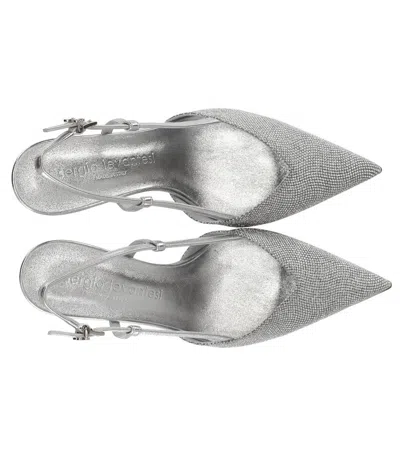 Sergio Levantesi Giulia Silver Slingback Pump In Metallic