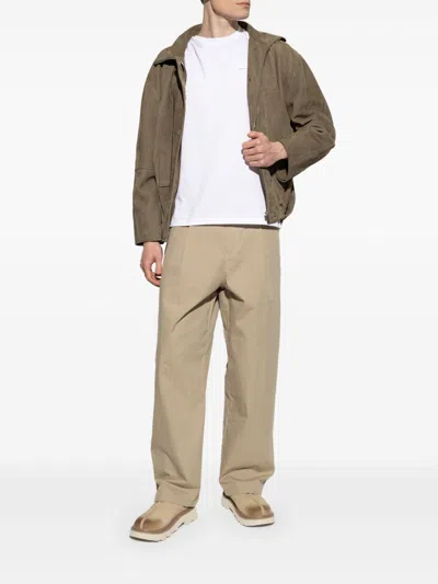 Ugg Suede Lace-up Chunky Sole Shoes In Brown