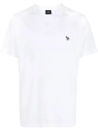 Ps By Paul Smith Ps Paul Smith Organic Cotton T Shirt In White Cotton