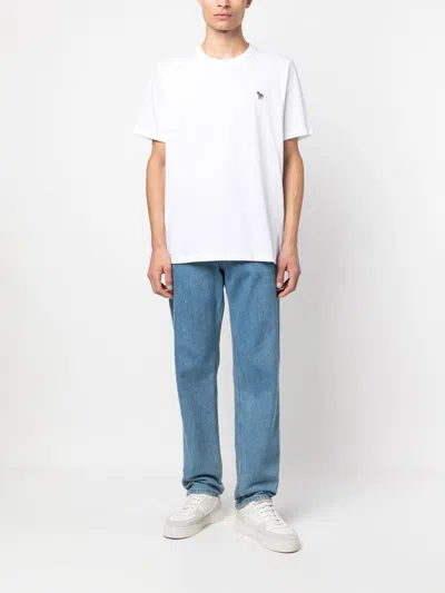 Ps By Paul Smith Ps Paul Smith Organic Cotton T Shirt In White Cotton
