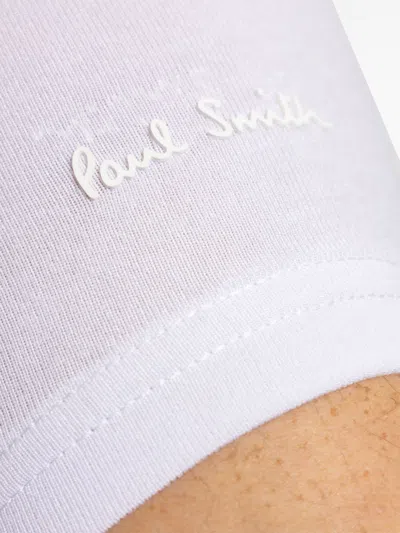 Paul Smith 3-pack Crew Neck T-shirts With Short Sleeves In White