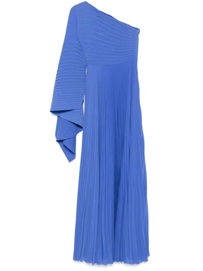 Solace London Maci Maxi Dress In Blue