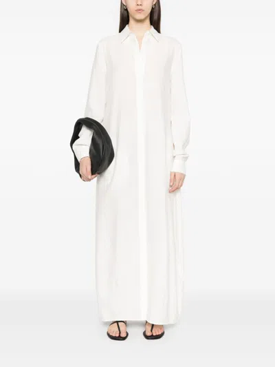 Totême Toteme Women Long Shirt Dress In White