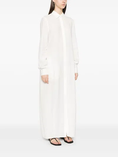 Totême Toteme Women Long Shirt Dress In White