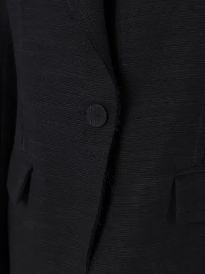 Misci Pequi Single-breasted Blazer In Black