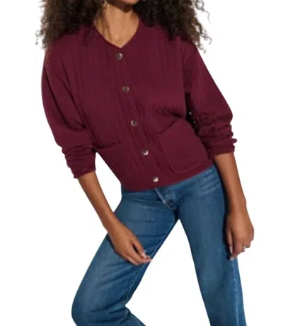Nation Ltd Otto Jacket In Bordeaux In Blue