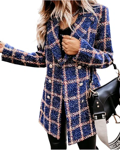 Vera Dolini Coat In Blue