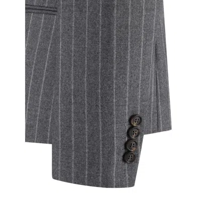 Brunello Cucinelli Blazer Jacket In Gray
