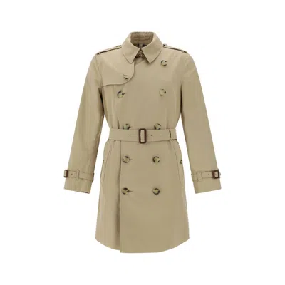 Burberry Kensington Coat In Beige