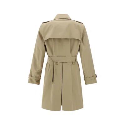 Burberry Kensington Coat In Beige