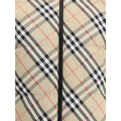 Burberry Woman Printed Nylon Reversible Down Jacket In Multicolor